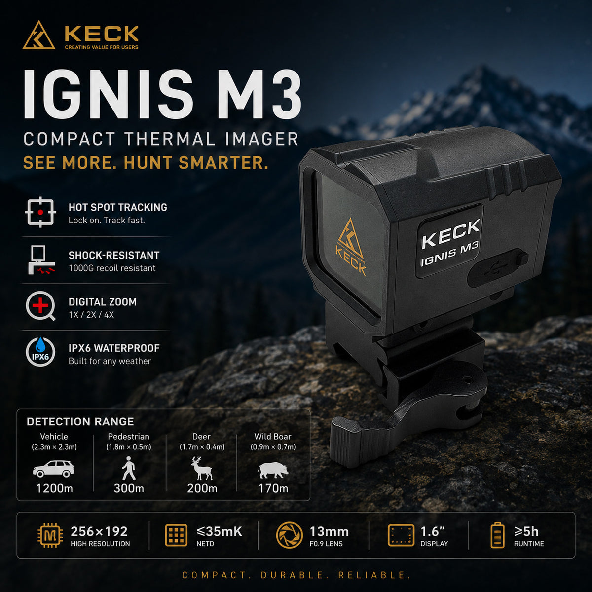 Lunette thermique KECK IGNIS M3