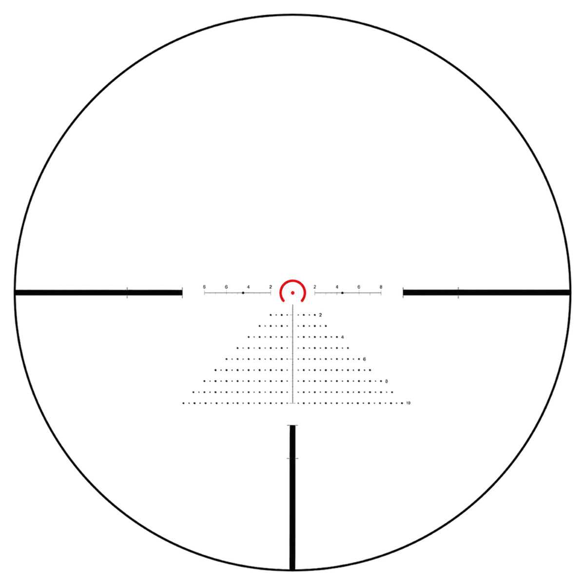 Lunette de visée KECK PRECISION ED 1-8×24 FFP lumineux – tube 30 mm