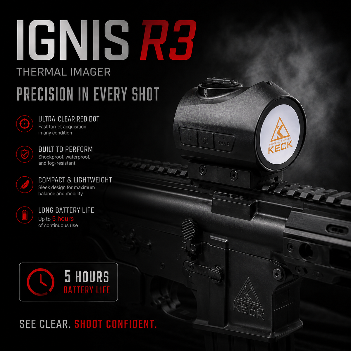 Lunette thermique KECK IGNIS R3