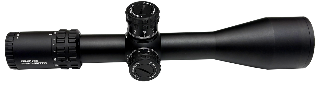 Lunette de visée KECK ZENITH ED 4,5-27×56 FFP lumineux – tube 34 mm