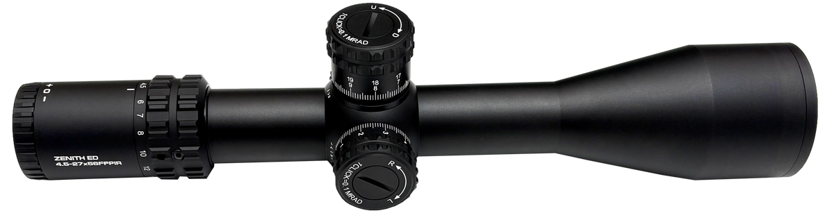 Lunette de visée KECK ZENITH ED 4,5-27×56 FFP lumineux – tube 34 mm