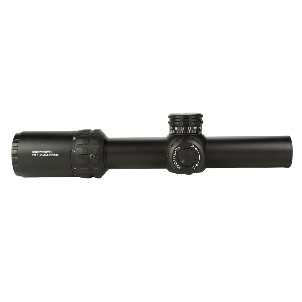 Lunette de visée KECK PRECISION ED 1-8×24 SFP lumineux – tube 30 mm