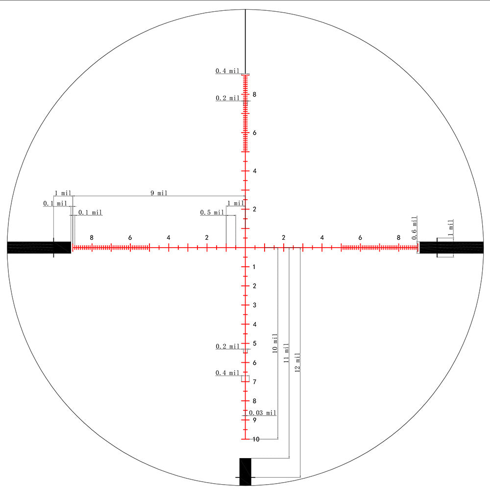 Lunette de visée KECK BREEZE 4-16×44 SFP non lumineux – tube 30 mm