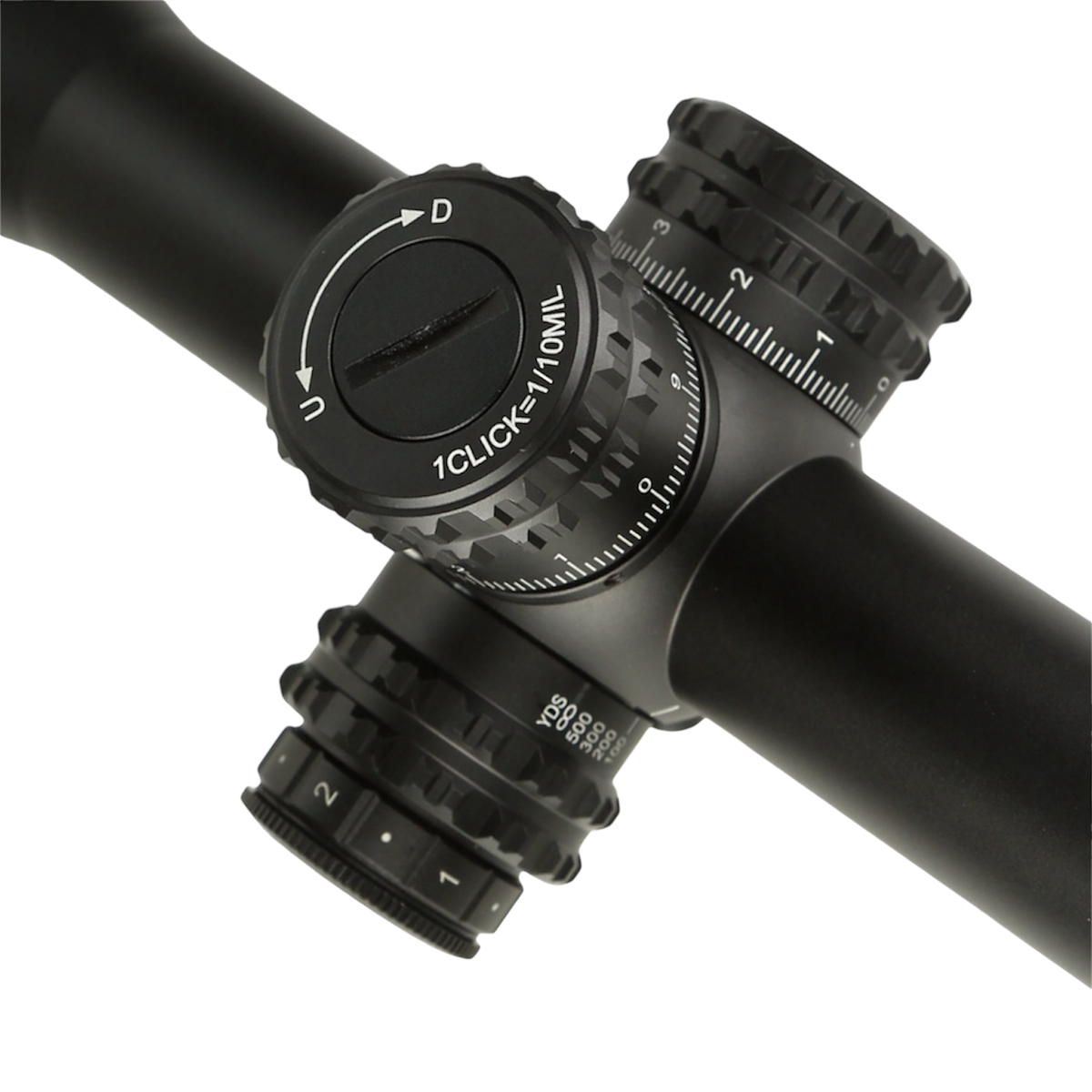 Lunette de visée KECK PRECISION 2-12×50 SFP non lumineux – tube 30 mm