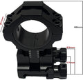 Colliers réglables en hauteur KECK KE2034 – tube 34 mm – Picatinny – 17 à 23 mm