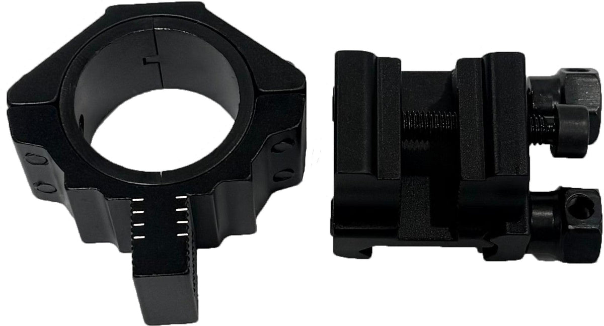 Colliers réglables en hauteur KECK KE2034 – tube 34 mm – Picatinny – 17 à 23 mm